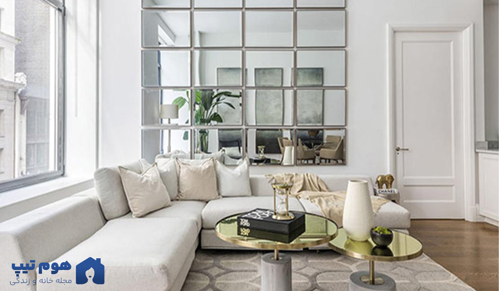 تاثیر آینه در بزرگتر دیده شدن خانه - هوم تیپس