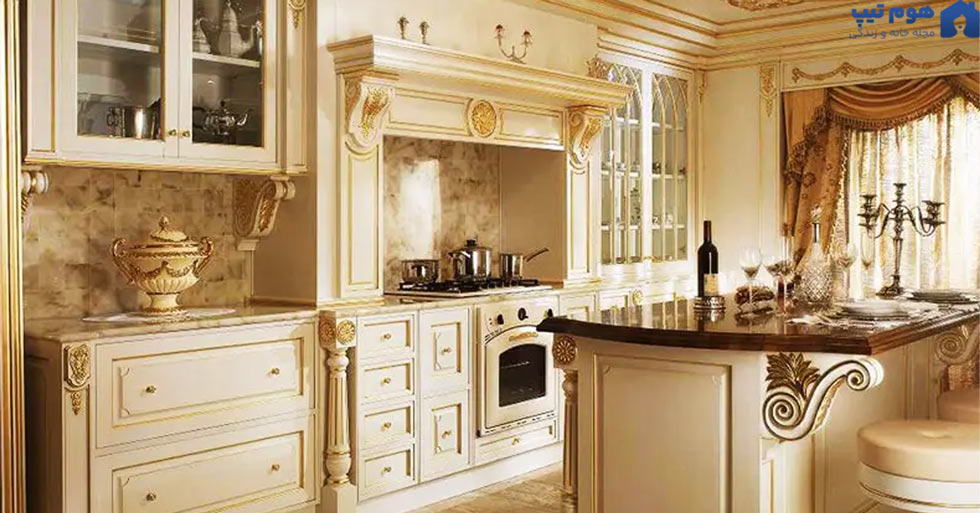 دکوراسیون آشپزخانه کلاسیک - هوم تیپس