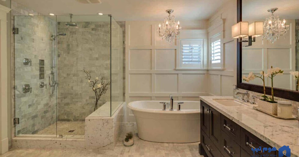 دکوراسیون سرویس و حمام کلاسیک - هوم تیپس