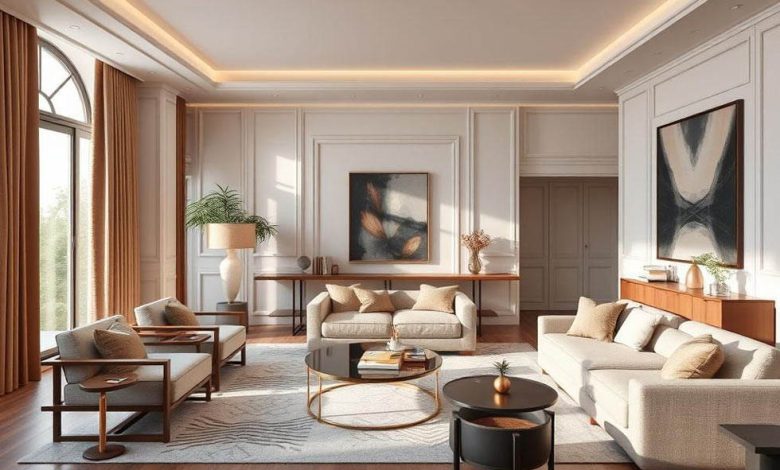 راهکارهای دکوراسیون لوکس فضای نشیمن - هوم تیپس
