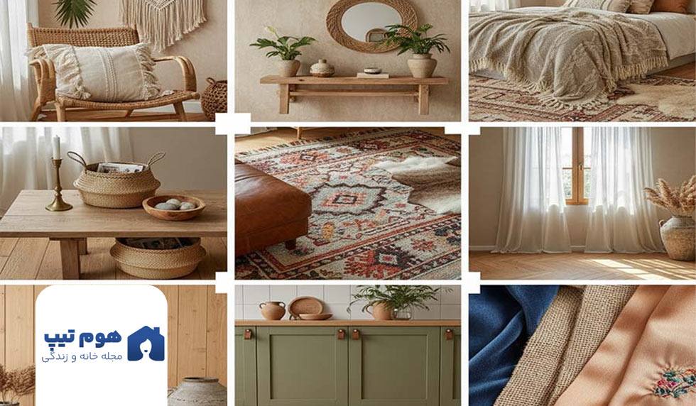 متریال در سبک بوهو - هوم تیپس