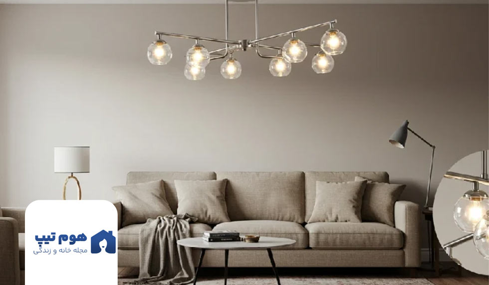 نقش رنگ و متریال لوستر در دکوراسیون - هوم تیپس