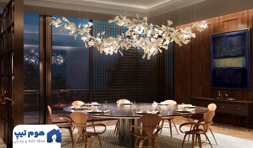 نورپردازی اتاق غذاخوری - هوم تیپس