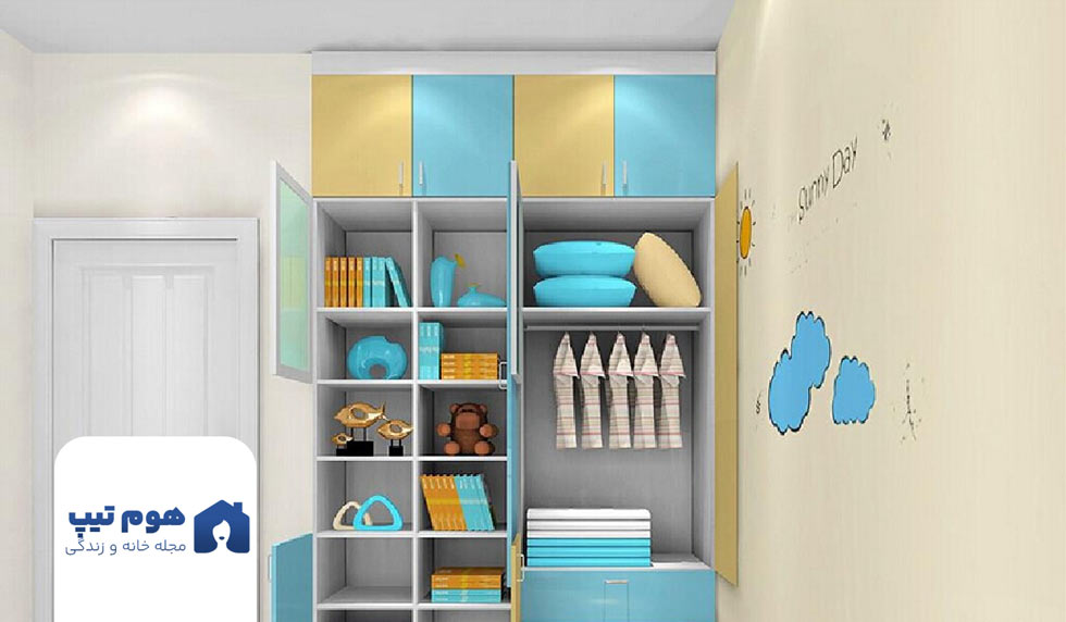 کمد و فضای ذخیره سازی اتاق پسر بچه - هوم تیپس
